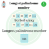 Longest Palindrome in array | PrepInsta | Top 100 Codes