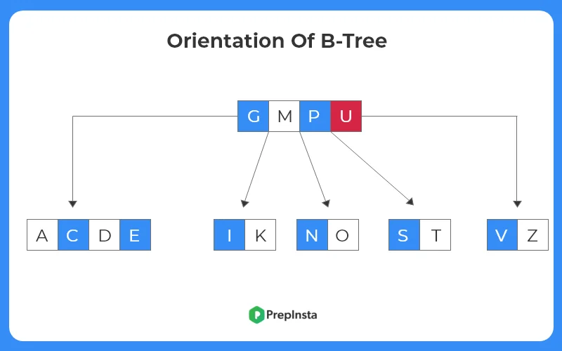Insertion In B-Tree C++ | Data Structures | PrepInsta