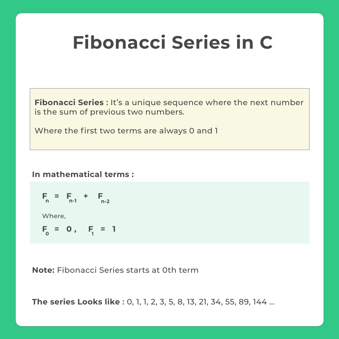 Nth Term of Fibonacci Series | Prepinsta