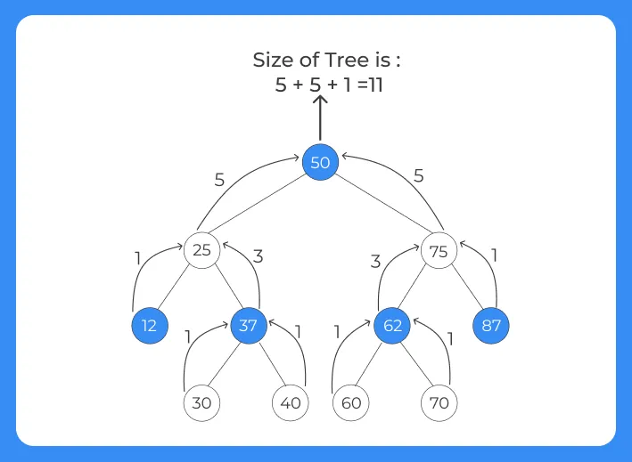 Find size of the Binary tree | PrepInsta